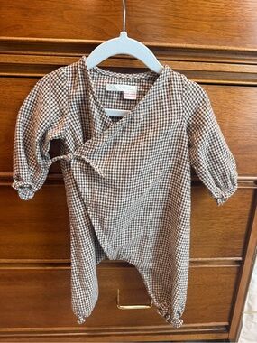 Zara gingham  Wrap Baby Romper